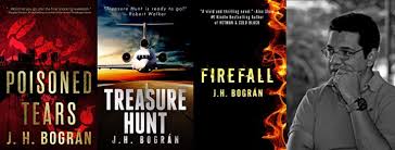 Banner with J. H. Bogran and book covers