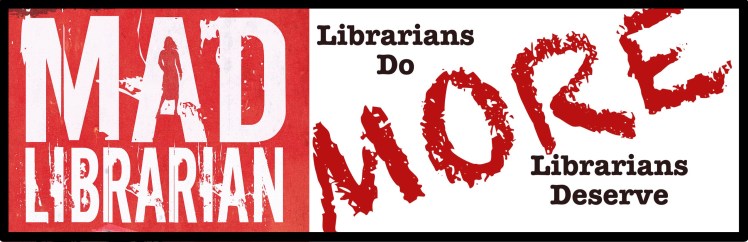 Mad Librarian Bumper Sticker
